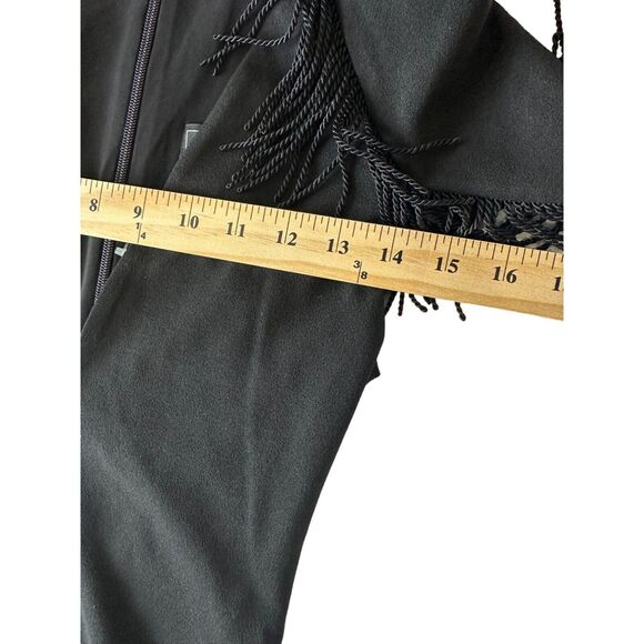 Nookie Mendez Fringe Glam Evening Bodycon Dress NWT Black size Small - Picture 6 of 10